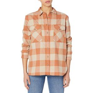 NWOT Pendleton Elbow Patch Flannel Shirt; Sierra Brown Check